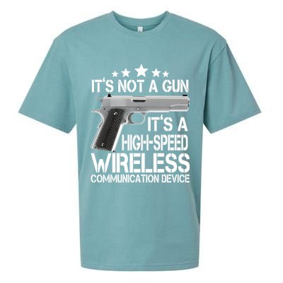 It's Not A Gun High Speed Wireless Communication Device Sueded Cloud Jersey T-Shirt
