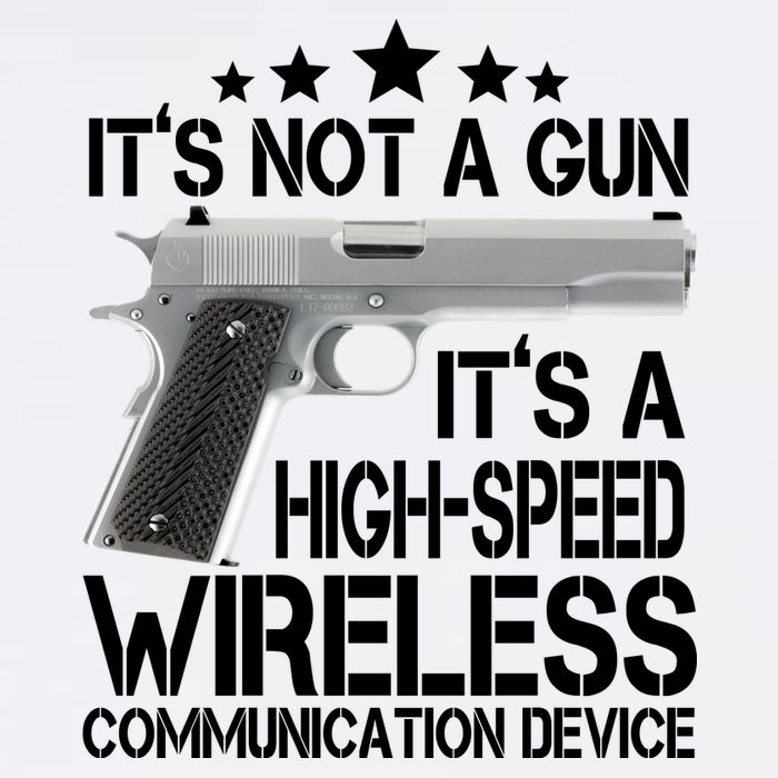 It's Not A Gun High Speed Wireless Communication Device Garment-Dyed Sweatshirt