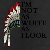 IM Not As White As I Look Native American Indian Pride Day Indigenous 25L Jumbo Tote