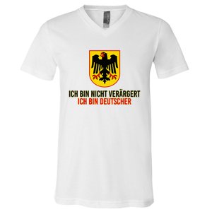 IM Not Angry IM German V-Neck T-Shirt