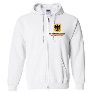 IM Not Angry IM German Full Zip Hoodie