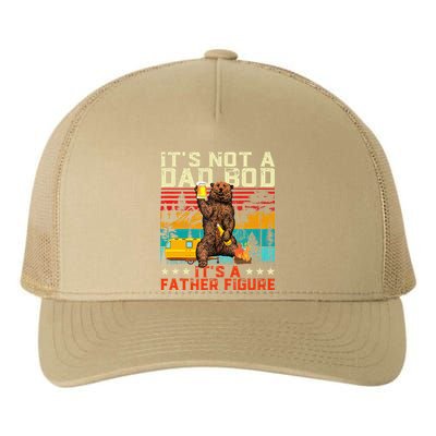 Its Not A Dad Bod Its Father Figure Funny Bear Beer Lovers Yupoong Adult 5-Panel Trucker Hat