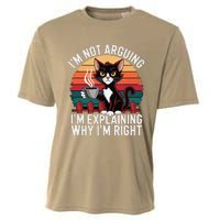 IM Not Arguing IM Just Explaining Why IM Right Funny Cat Cooling Performance Crew T-Shirt