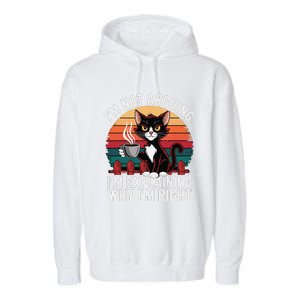 IM Not Arguing IM Just Explaining Why IM Right Funny Cat Garment-Dyed Fleece Hoodie