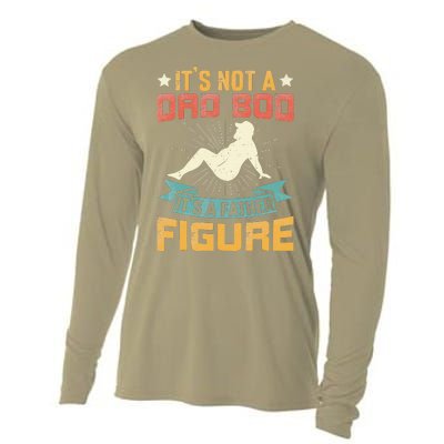 Its Not A Dad Bod Its Father Figure Vintage Fathers Day Cooling Performance Long Sleeve Crew