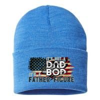 Its Not A Dad Bod Its A Father Figure Funny Vintage Sustainable Knit Beanie