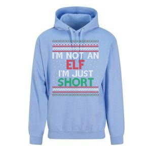 IM Not An Elf IM Just Short Christmas Ugly Elf Cool Gift Unisex Surf Hoodie