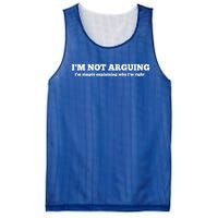 I'm Not Arguing Gift Funny Gift Mesh Reversible Basketball Jersey Tank