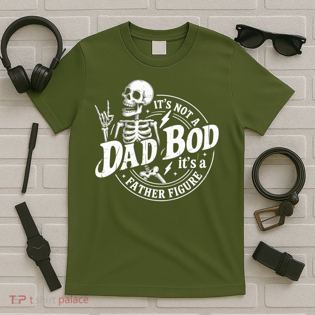 It'S Not A Dad Bod It'S A Father Figure Retro Fathers Day 2025 T-Shirt