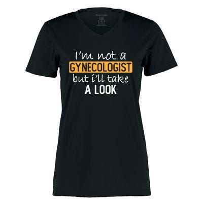 IM Not A Gynecologist But ILl Take Look Funny Adult Humor Women's Momentum V-Neck T-Shirt