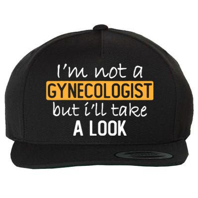 IM Not A Gynecologist But ILl Take Look Funny Adult Humor Wool Snapback Cap