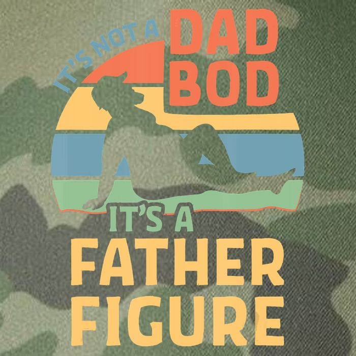 It's Not A Dad Bob It's A Father Figure Retro Legacy Tie Dye Trucker Hat