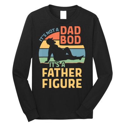 It's Not A Dad Bob It's A Father Figure Retro Long Sleeve Shirt