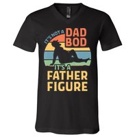It's Not A Dad Bob It's A Father Figure Retro V-Neck T-Shirt