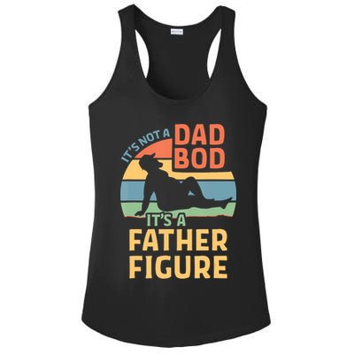 It's Not A Dad Bob It's A Father Figure Retro Ladies PosiCharge Competitor Racerback Tank