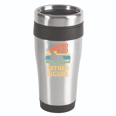 It's Not A Dad Bob It's A Father Figure Retro 16oz Travel Tumbler