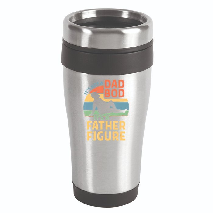 It's Not A Dad Bob It's A Father Figure Retro 16oz Travel Tumbler