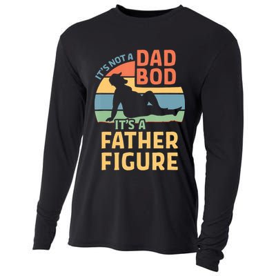 It's Not A Dad Bob It's A Father Figure Retro Cooling Performance Long Sleeve Crew