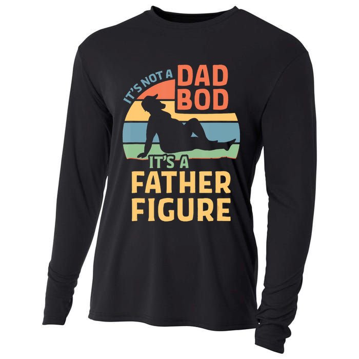 It's Not A Dad Bob It's A Father Figure Retro Cooling Performance Long Sleeve Crew
