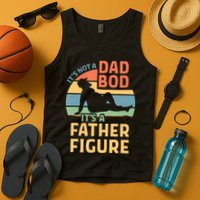 It's Not A Dad Bob It's A Father Figure Retro Tank Top