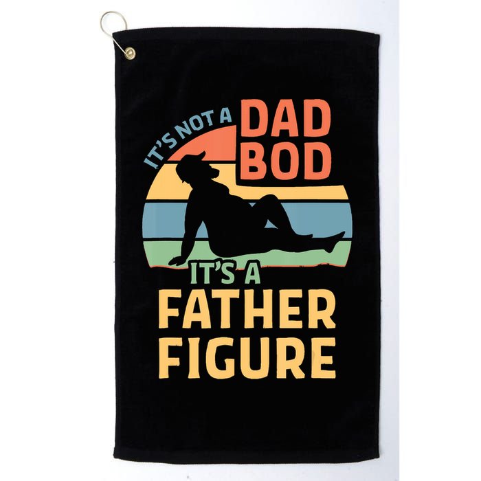 It's Not A Dad Bob It's A Father Figure Retro Golf Towel