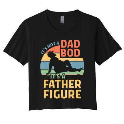 It's Not A Dad Bob It's A Father Figure Retro Crop Top