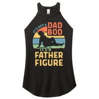 It's Not A Dad Bob It's A Father Figure Retro Women's Perfect Tri Rocker Tank