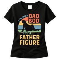 It's Not A Dad Bob It's A Father Figure Retro Womens T-Shirt