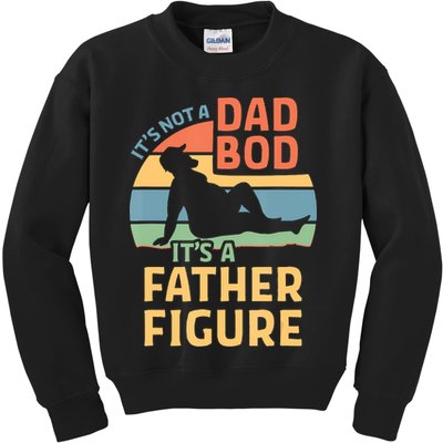It's Not A Dad Bob It's A Father Figure Retro Kids Sweatshirt