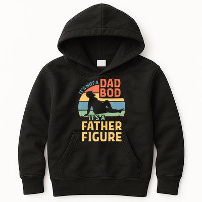 It's Not A Dad Bob It's A Father Figure Retro Kids Hoodie