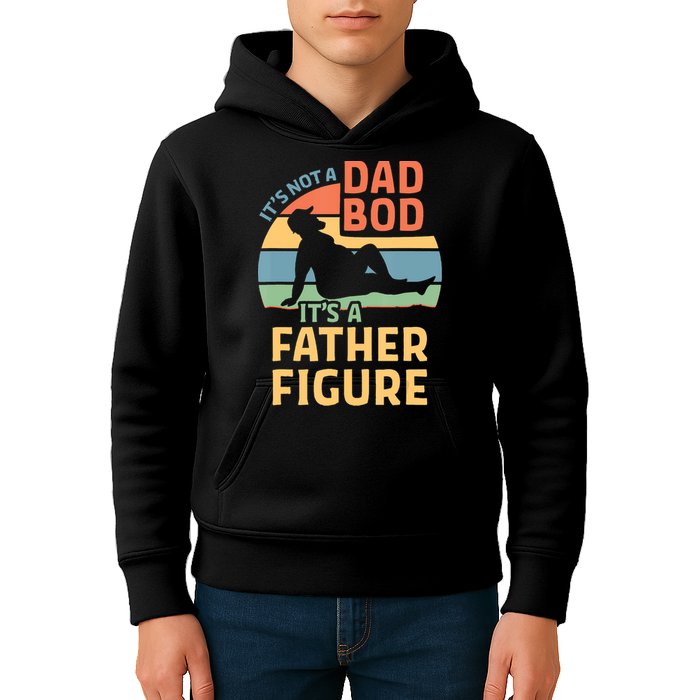 It's Not A Dad Bob It's A Father Figure Retro Kids Hoodie