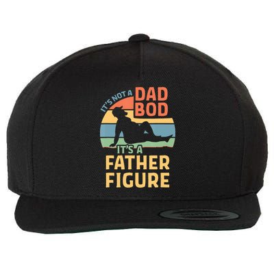 It's Not A Dad Bob It's A Father Figure Retro Wool Snapback Cap
