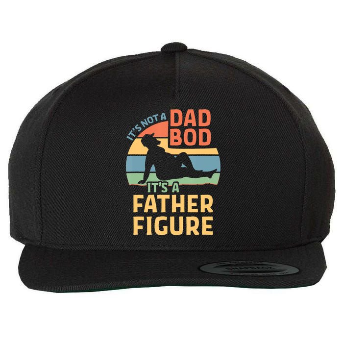 It's Not A Dad Bob It's A Father Figure Retro Wool Snapback Cap