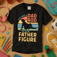 It's Not A Dad Bob It's A Father Figure Retro Kids T-Shirt