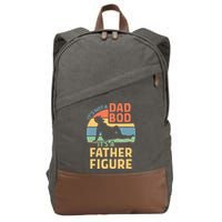 It's Not A Dad Bob It's A Father Figure Retro Cotton Canvas Backpack