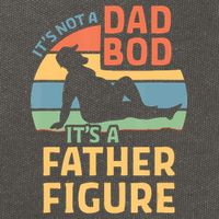 It's Not A Dad Bob It's A Father Figure Retro Cotton Canvas Backpack