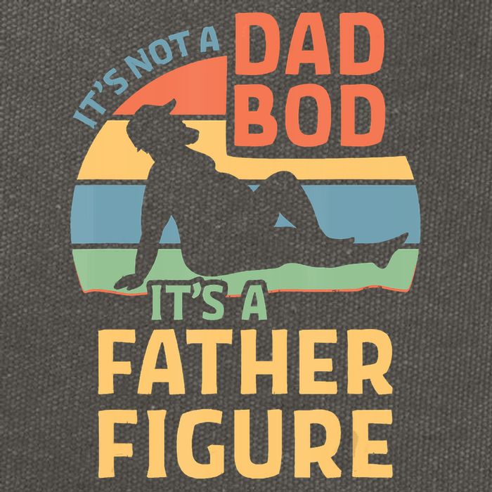 It's Not A Dad Bob It's A Father Figure Retro Cotton Canvas Backpack