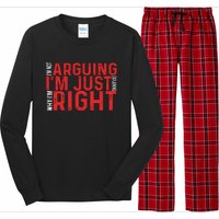 Im Not Arguing Im Right Long Sleeve Pajama Set