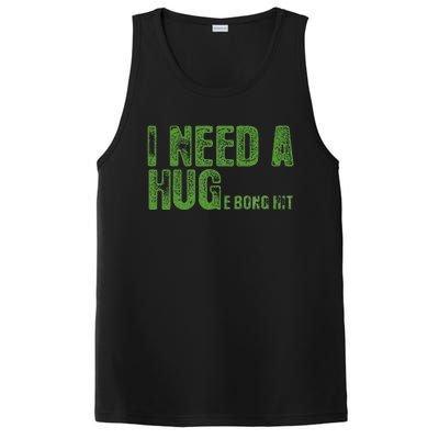 I Need A Hug Huge Bong Hit Weed Marijuana Cannabis Stoner PosiCharge Competitor Tank