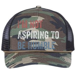 IM Not Aspiring To Be Humble Retro Rope Trucker Hat Cap