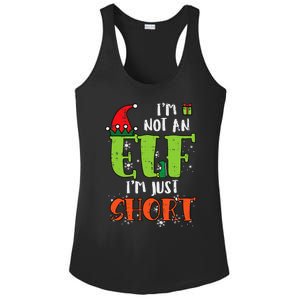 Im Not An Elf Just Short Christmas Xmas Ladies PosiCharge Competitor Racerback Tank