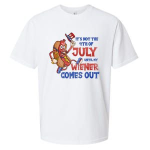 Its Not A Party Until My Wiener Comes Out 4th of July Wiener Sueded Cloud Jersey T-Shirt