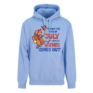 Its Not A Party Until My Wiener Comes Out 4th of July Wiener Unisex Surf Hoodie