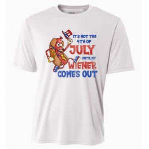 Its Not A Party Until My Wiener Comes Out 4th of July Wiener Cooling Performance Crew T-Shirt