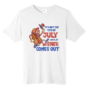 Its Not A Party Until My Wiener Comes Out 4th of July Wiener Tall Fusion ChromaSoft Performance T-Shirt