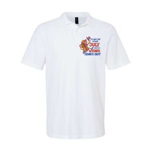 Its Not A Party Until My Wiener Comes Out 4th of July Wiener Softstyle Adult Sport Polo