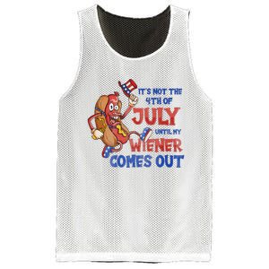 Its Not A Party Until My Wiener Comes Out 4th of July Wiener Mesh Reversible Basketball Jersey Tank