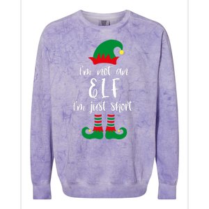 I'm Not An Elf I'm Just Short Colorblast Crewneck Sweatshirt