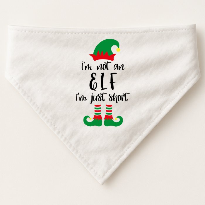 I'm Not An Elf I'm Just Short USA-Made Doggie Bandana