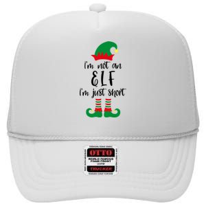 I'm Not An Elf I'm Just Short High Crown Mesh Back Trucker Hat